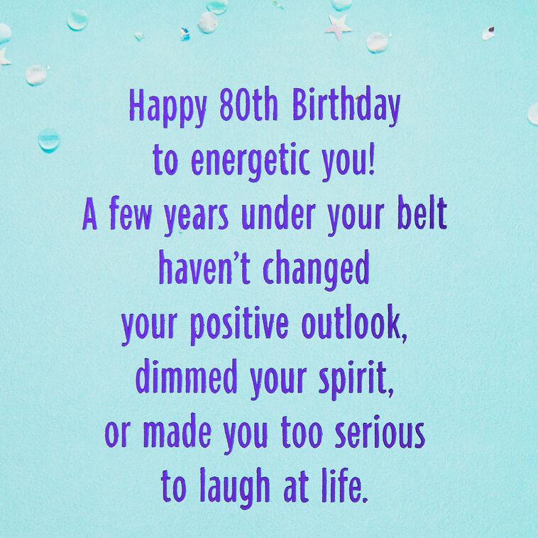 Hallmark Epic You 80th Birthday Card