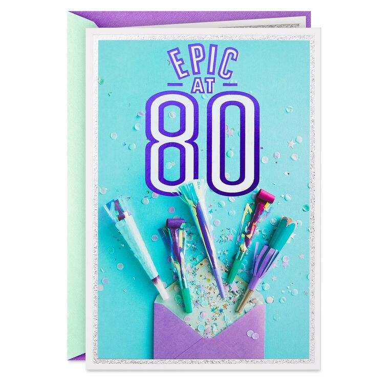 hallmark Epic You 80th Birthday Card