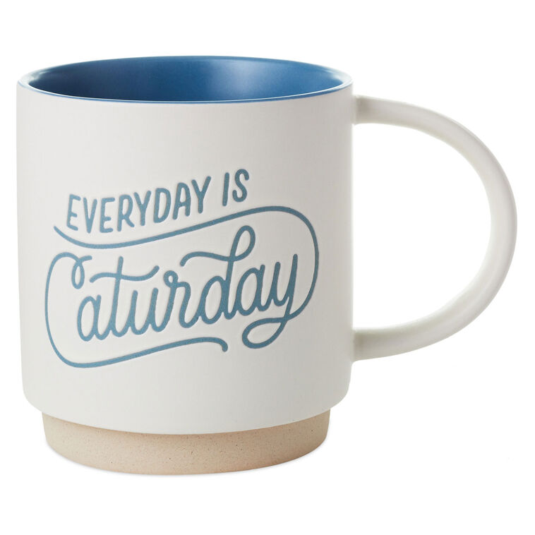 hallmark Everyday Is Caturday Mug 16 oz