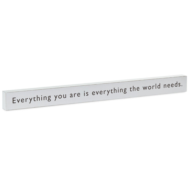 hallmark Everything You Are Wood Quote Sign 23.5x2
