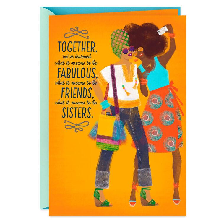 hallmark Fabulous Friends Birthday Card for Sister
