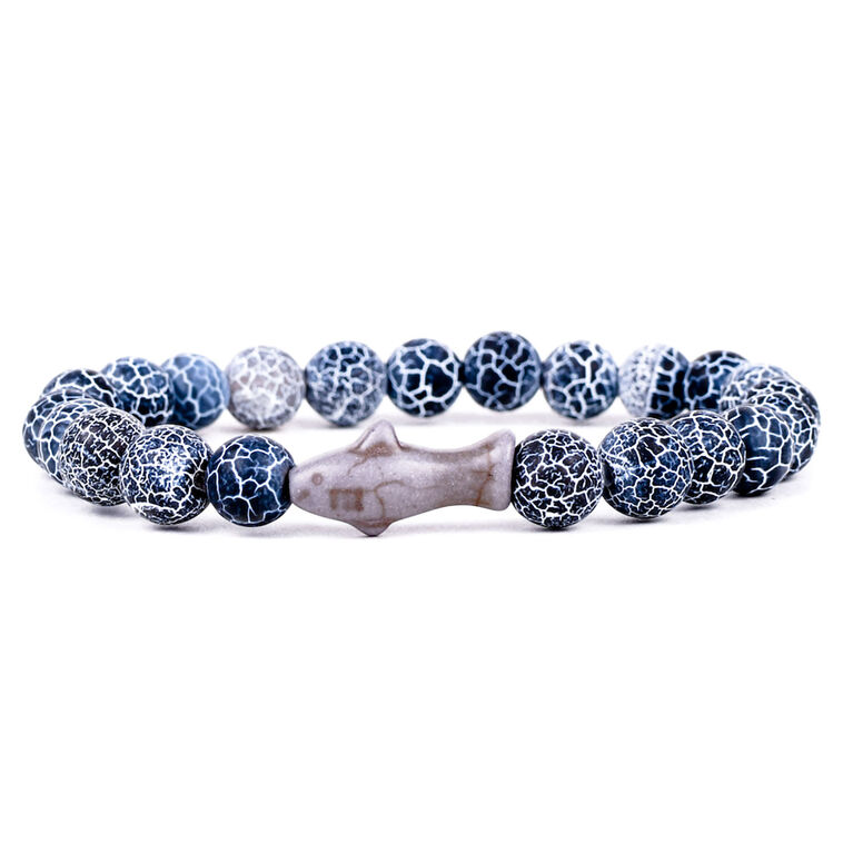 hallmark Fahlo Dark Blue Shark Voyage Bracelet