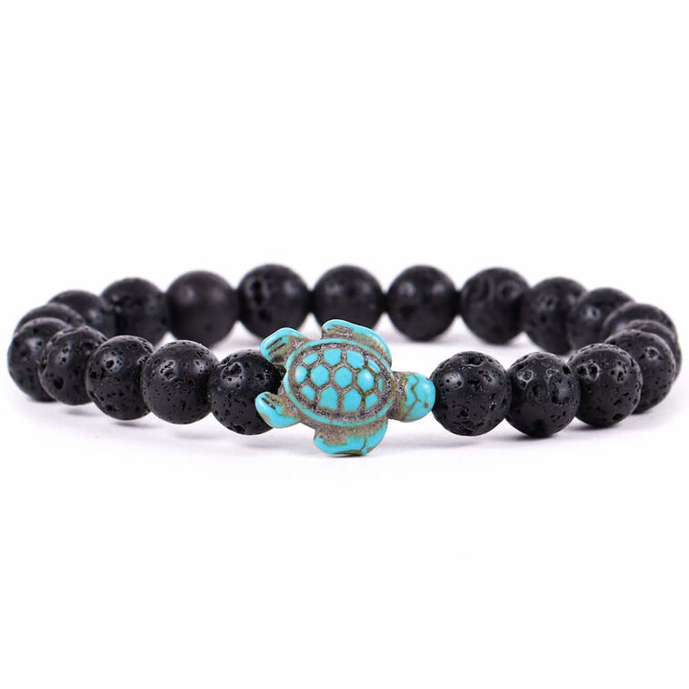 hallmark Fahlo Lava Stone Turtle Journey Bracelet