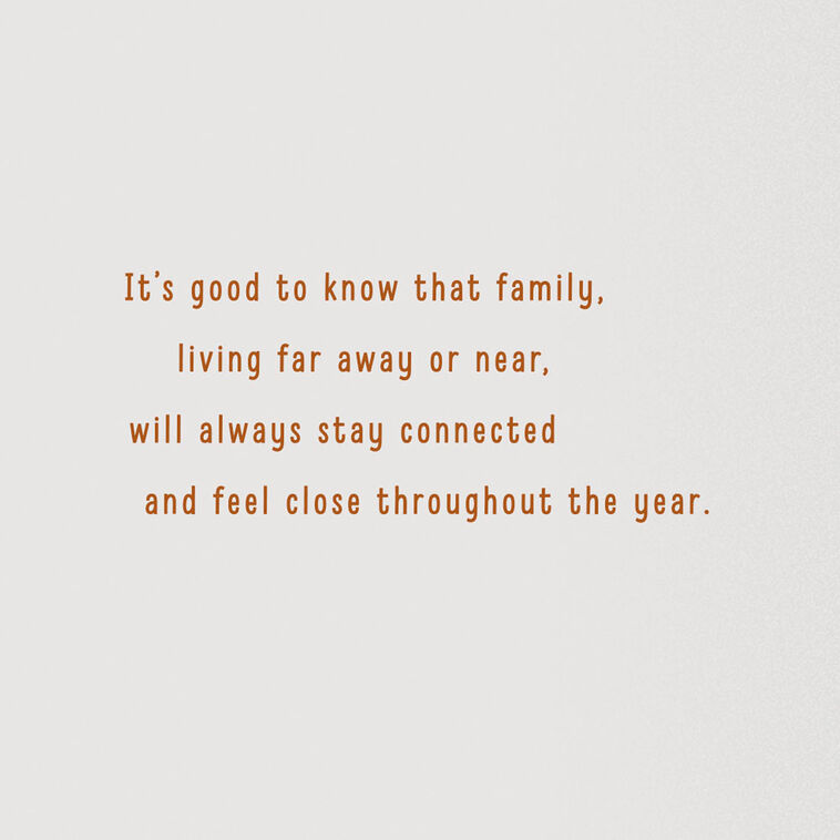 Hallmark Family Is A Blessing Thanksgiving Card