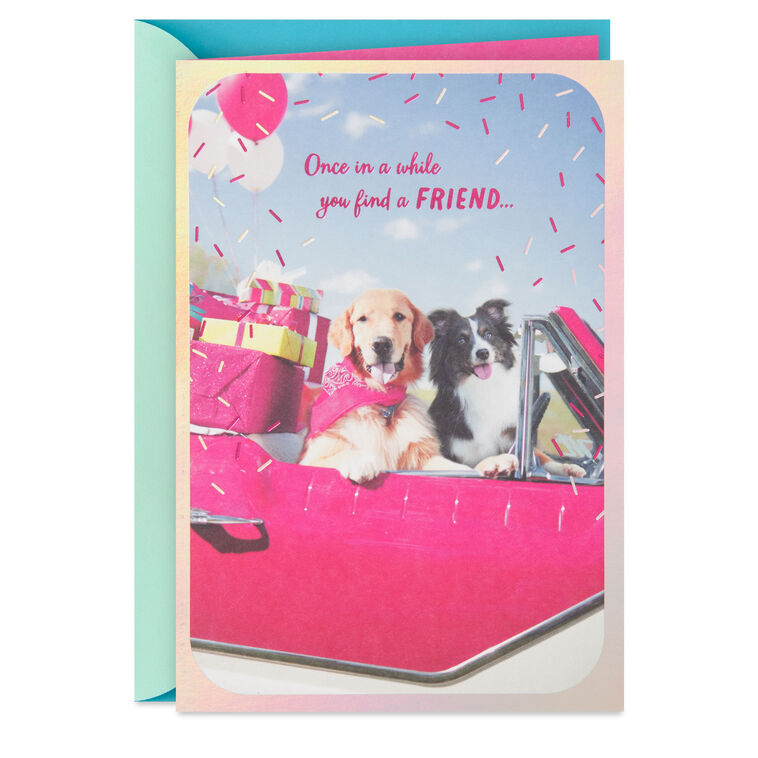 hallmark Fancy Pups Forever Friends Birthday Card