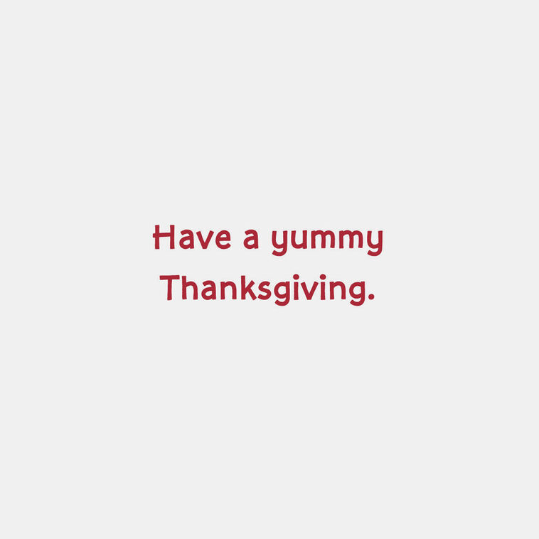 Hallmark Fat Cat Funny Thanksgiving Card