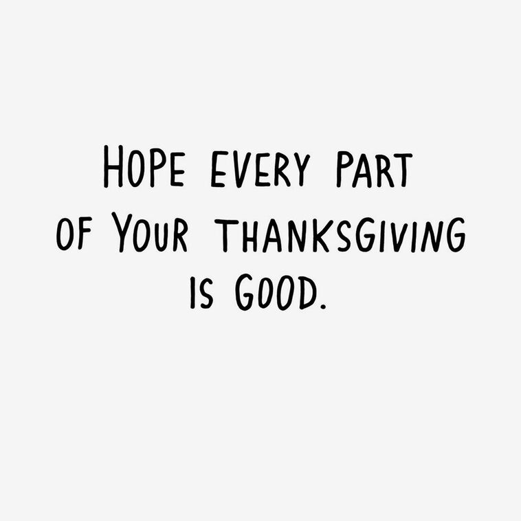 Hallmark Favorite Turkey Parts Thanksgiving Card