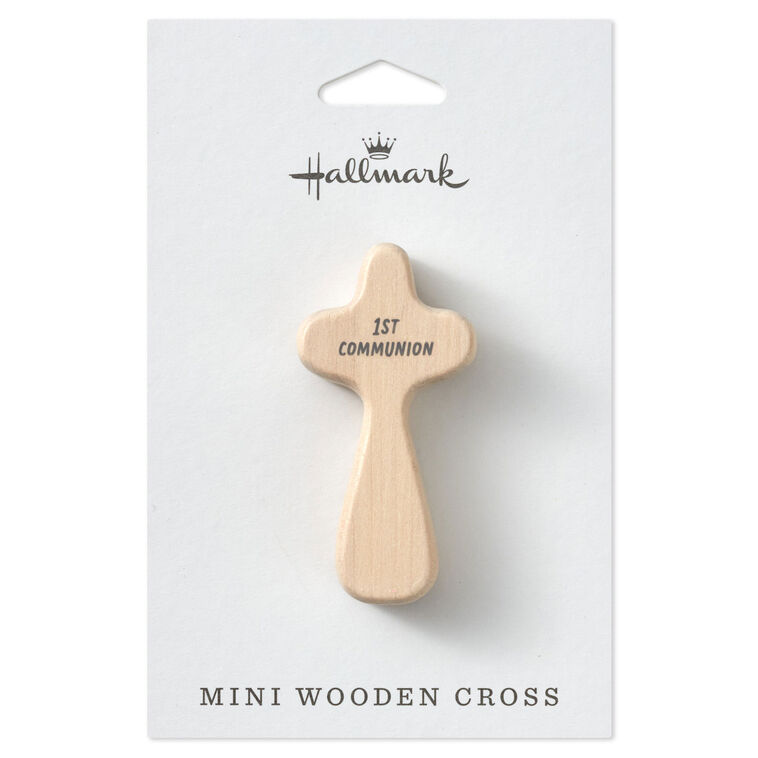 Hallmark First Communion Mini Comfort Cross 2.25"