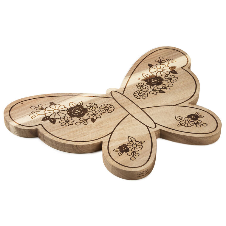 Hallmark Floral Butterfly Charcuterie Board