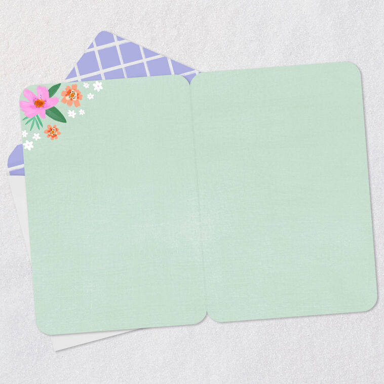 Hallmark Floral Dove Blank Card
