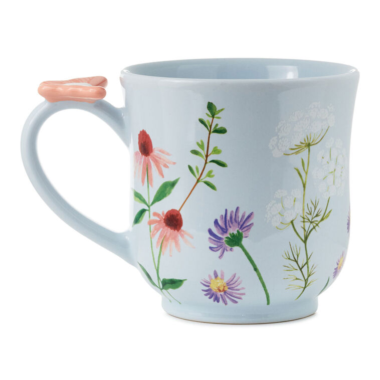 Hallmark Floral Mug With Butterfly 15 Oz