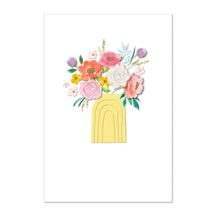 hallmark Flower Bouquet Blank Card