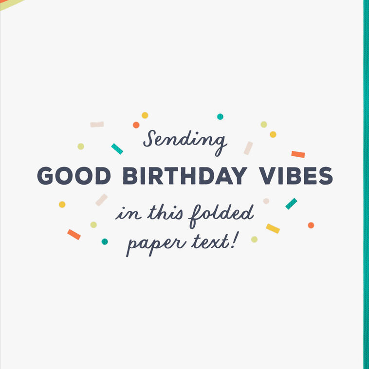 Hallmark Folded Paper Text Birthday Card
