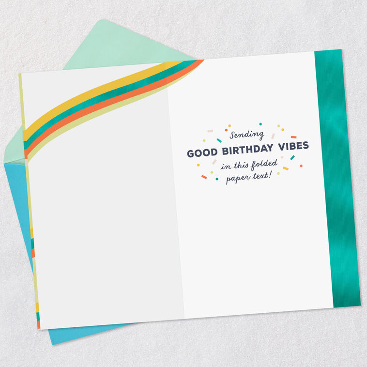 Hallmark Folded Paper Text Birthday Card