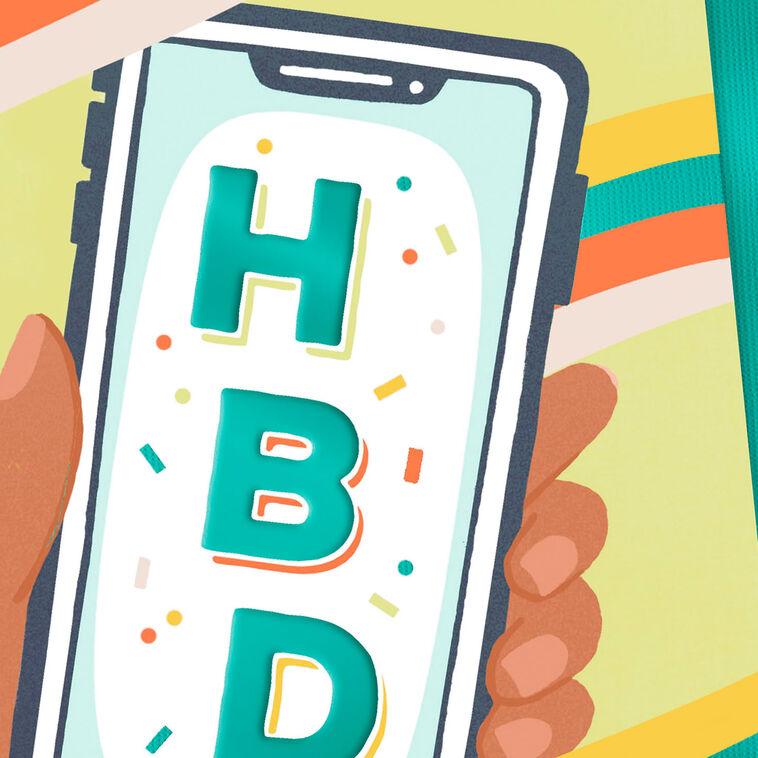Hallmark Folded Paper Text Birthday Card