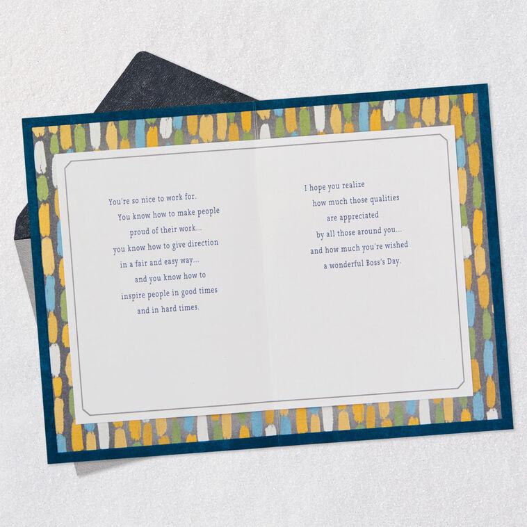 Hallmark For A Special Boss Boss's Day Card
