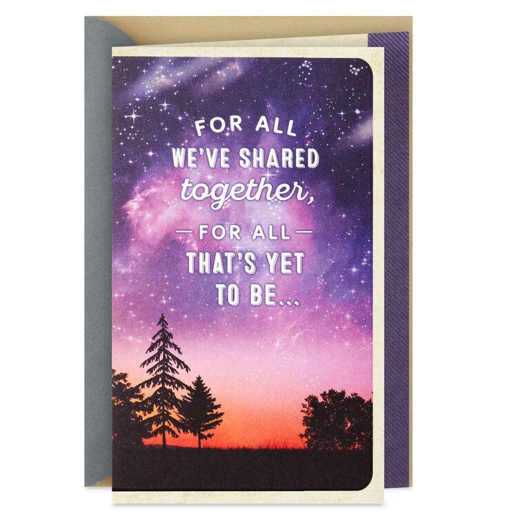 hallmark For All That's Yet to Be Love Card