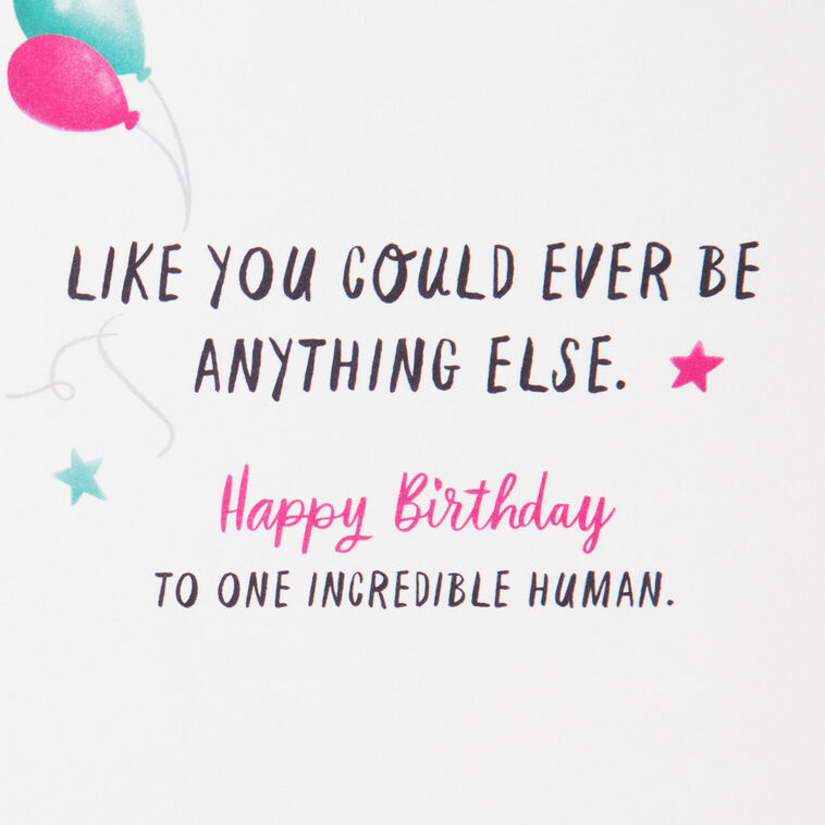 Hallmark For An Incredible Human Birthday Card