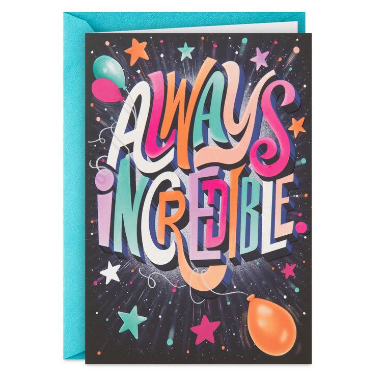 hallmark For an Incredible Human Birthday Card
