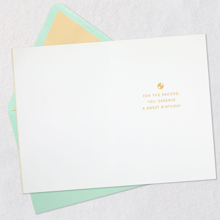 Hallmark For The Record Birthday Card