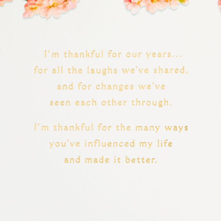 Hallmark Friend Of My Heart Floral Birthday Card