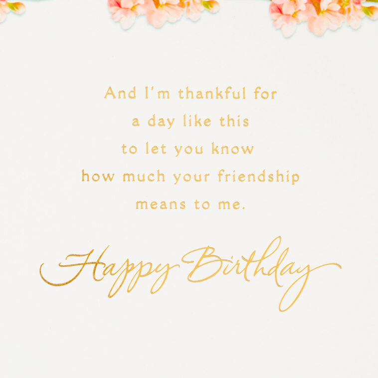 Hallmark Friend Of My Heart Floral Birthday Card