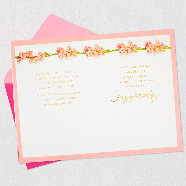 Hallmark Friend Of My Heart Floral Birthday Card