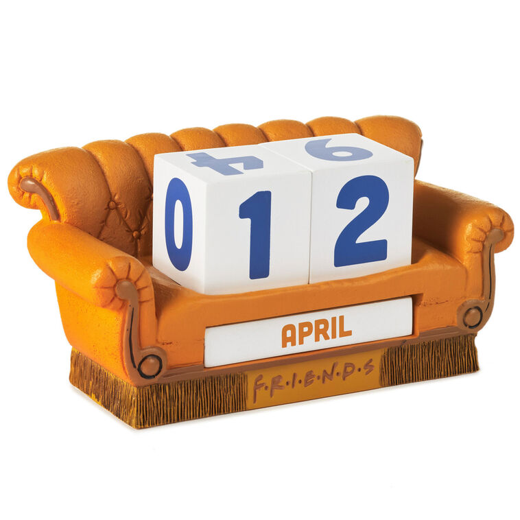 hallmark Friends Orange Couch Perpetual Calendar