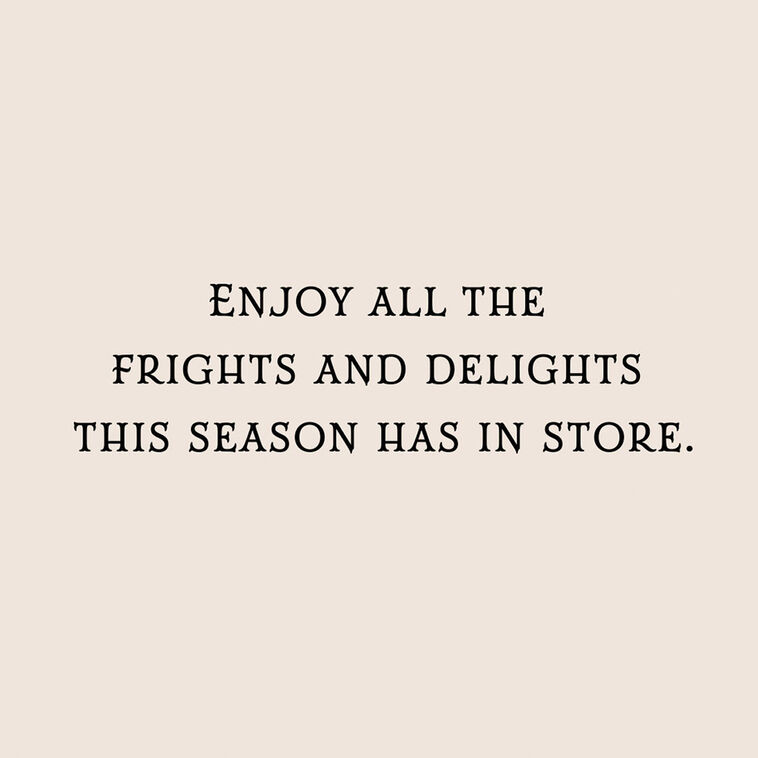 Hallmark Frights And Delights Halloween Card