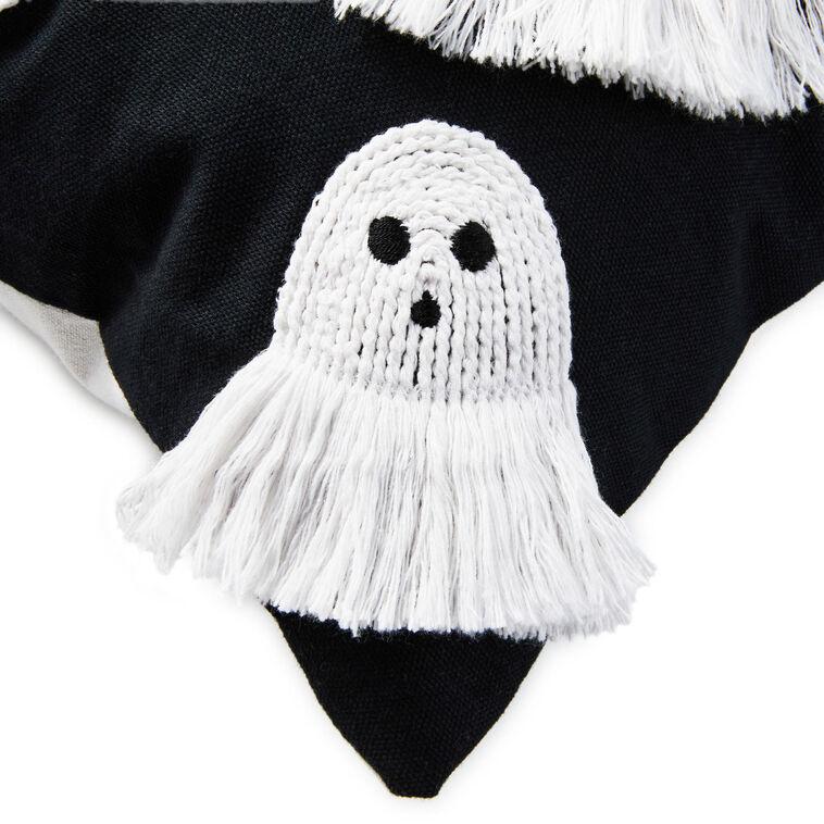 Hallmark Fringe Ghosts Halloween Pillow 16x16
