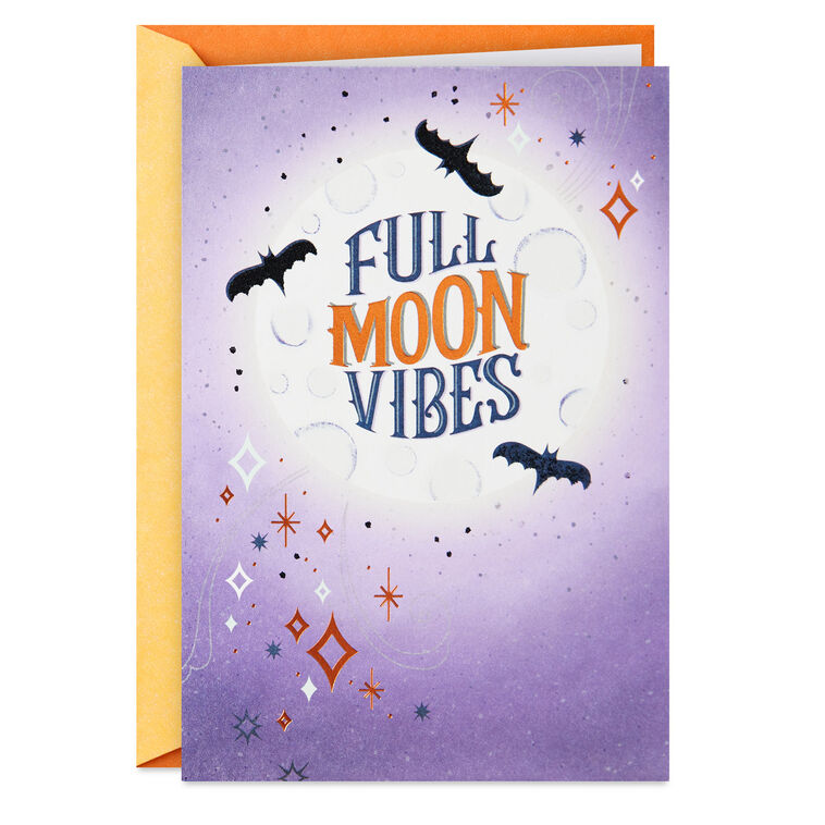 hallmark Full Moon Vibes Halloween Card