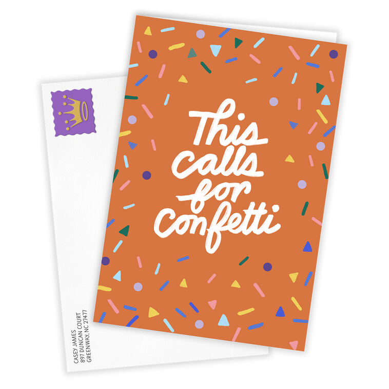 Hallmark Fun Confetti Custom Celebration Card