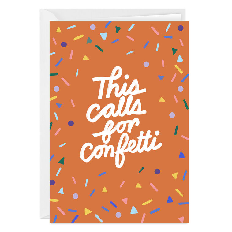 hallmark Fun Confetti Custom Celebration Card