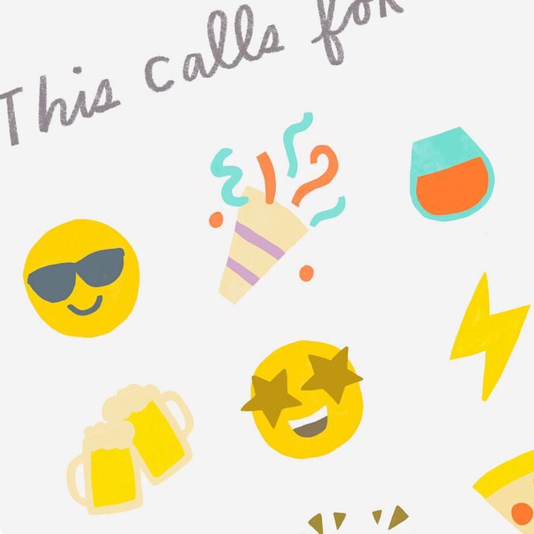 Hallmark Fun Emojis Birthday Card