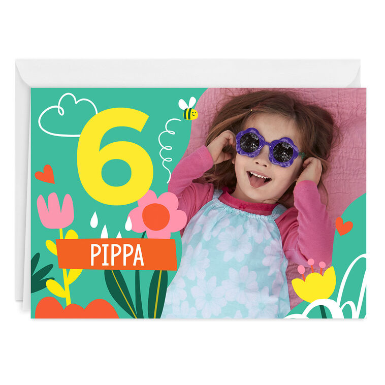 hallmark Fun Flowers Custom Birthday Card