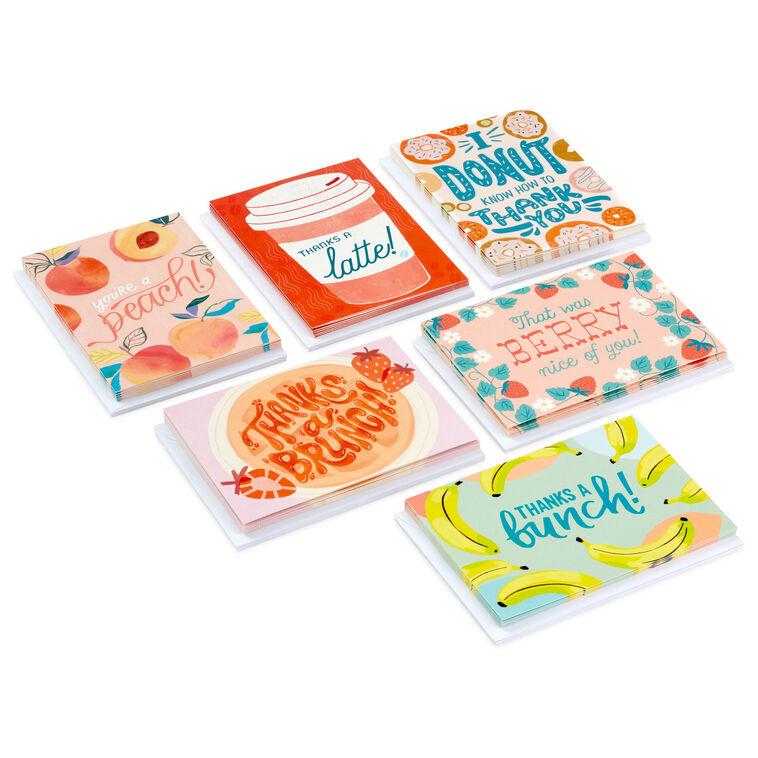 Hallmark Fun Foods Thank-You Note Cards Pack Of 36