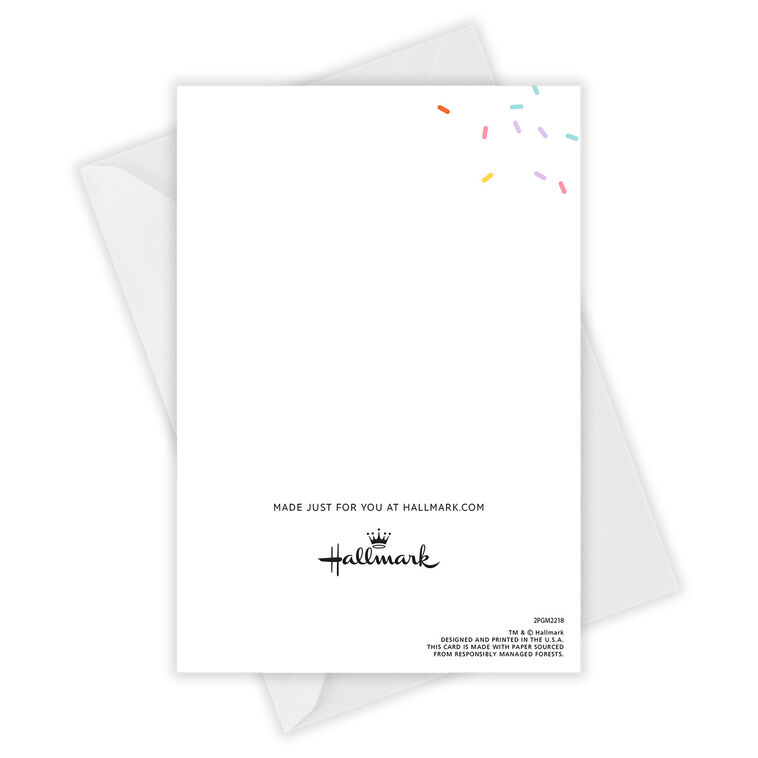 Hallmark Fun Party Cat Custom Birthday Card