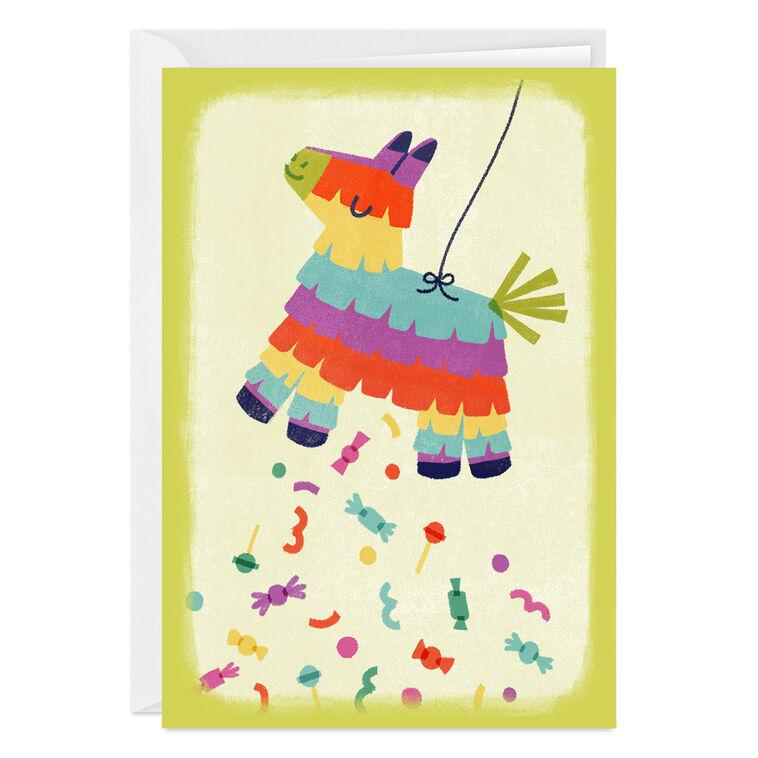 hallmark Fun Piñata Custom Birthday Card