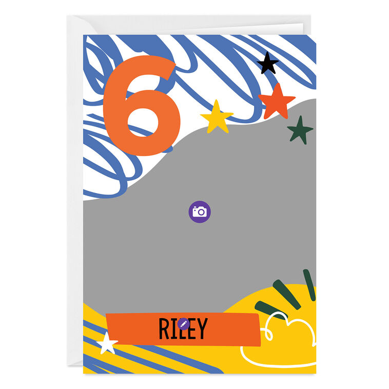 Hallmark Fun Squiggles Custom Birthday Card