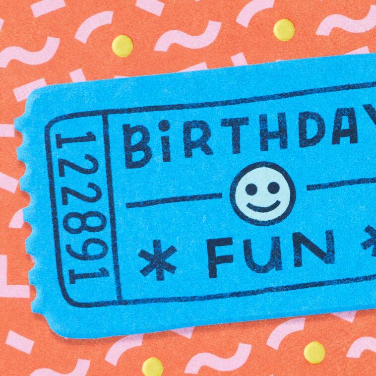 Hallmark Fun Ticket Birthday Card