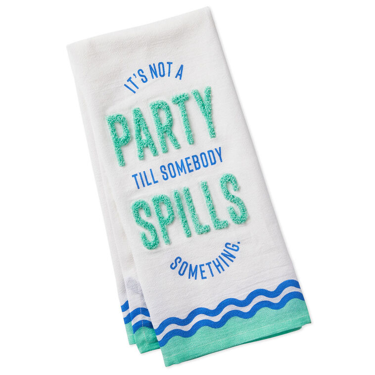 hallmark Funny Party Tea Towel 18x26