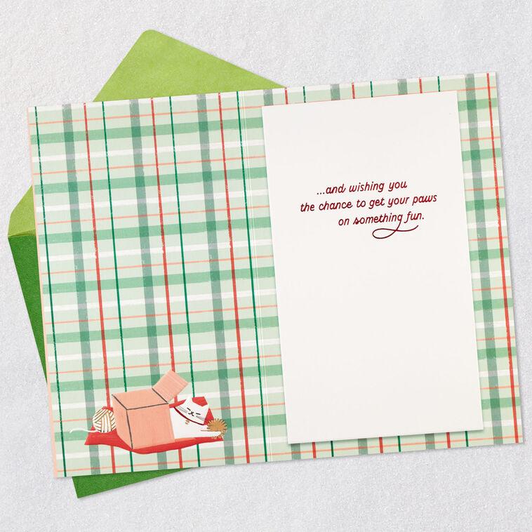 Hallmark Furry Wishes Christmas Card From Cat