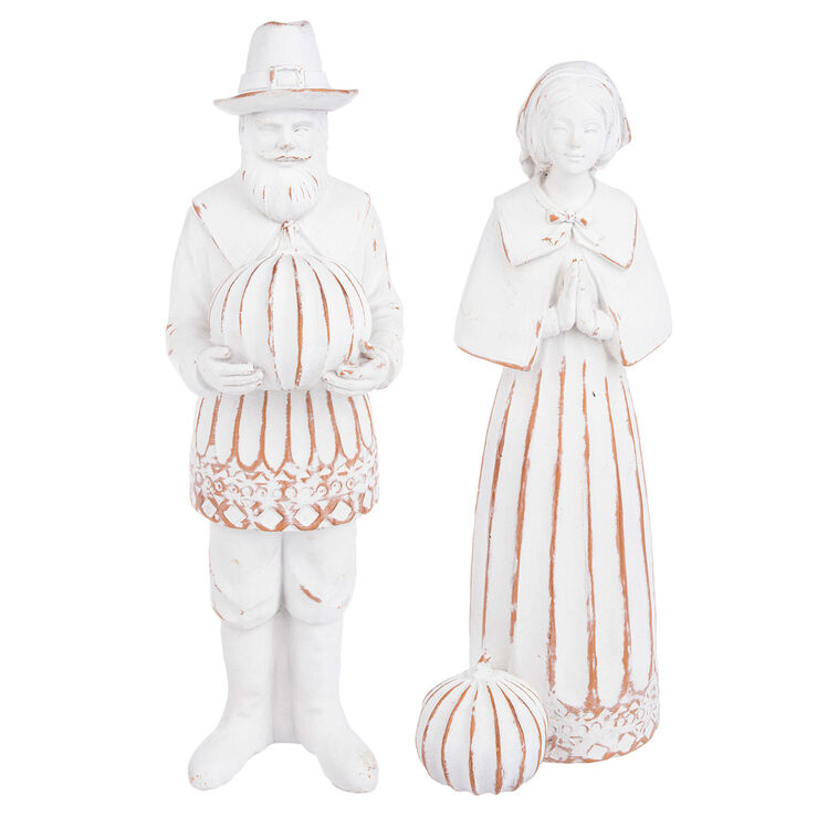 hallmark Ganz Pilgrim Couple Figurines Set of 2