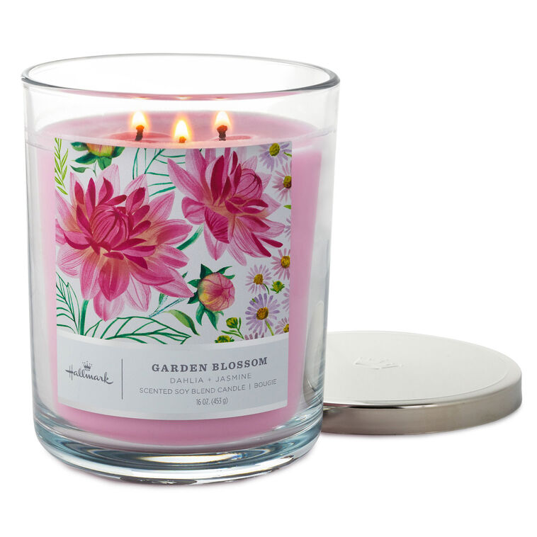 Hallmark Garden Blossom 3-Wick Jar Candle 16 Oz