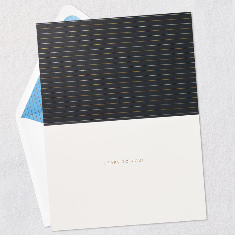 Hallmark Gears To You Motorcycle Birthday Card