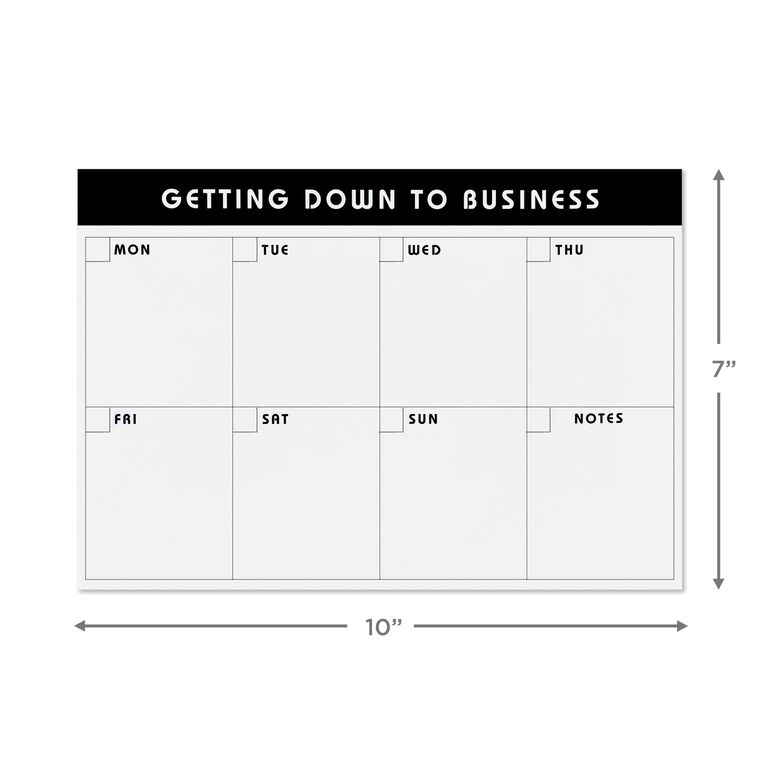 Hallmark Getting Down To Business Large Memo Pad