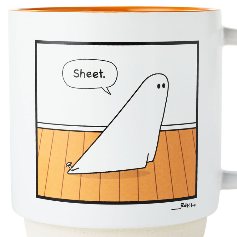 Hallmark Ghost Holey Sheet Funny Mug 16 Oz