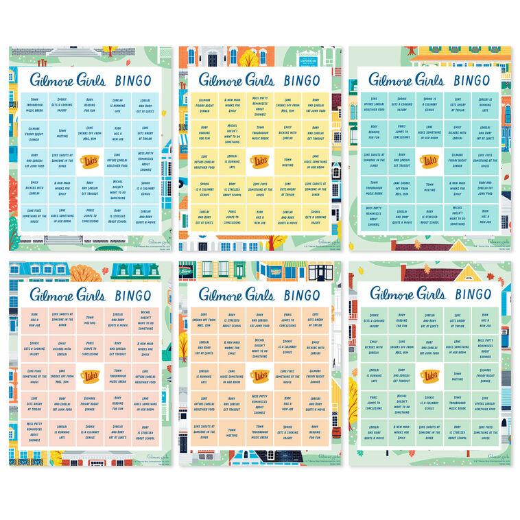 Hallmark Gilmore Girls Bingo Game Pad 102 Cards
