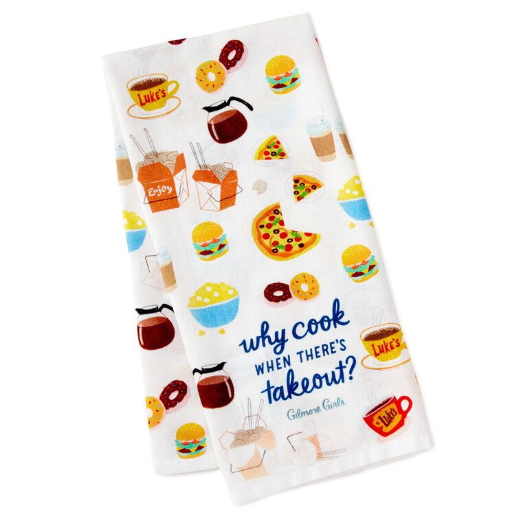 hallmark Gilmore Girls Why Cook Tea Towel