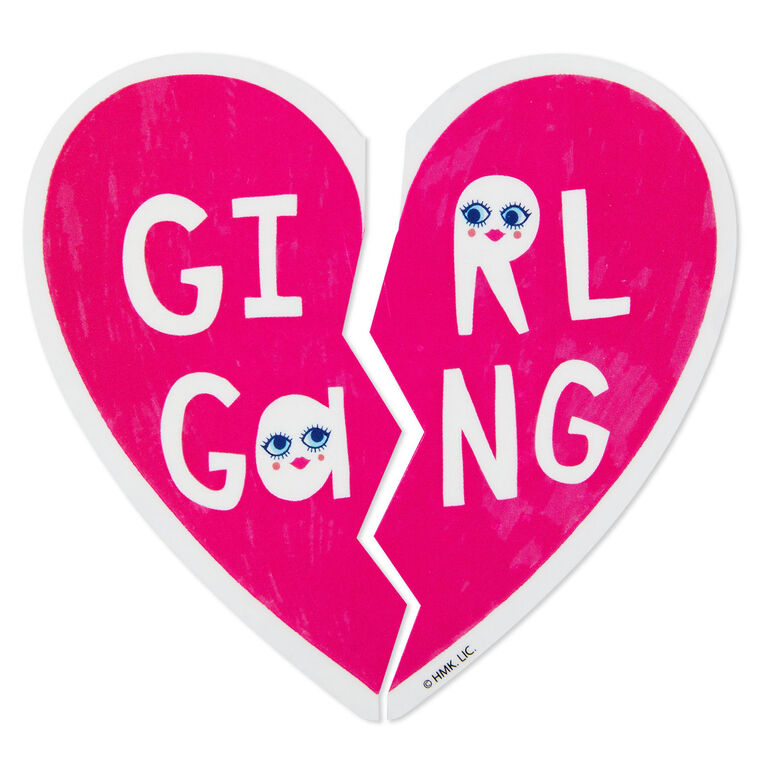 hallmark Girl Gang Heart Vinyl Decal